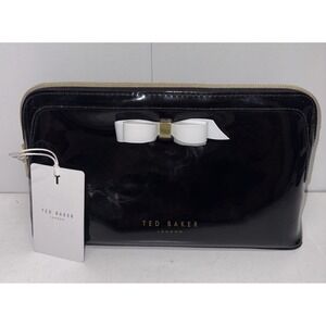 Ted Baker Necessaire Large Washbag NWT Black with‎ Bow